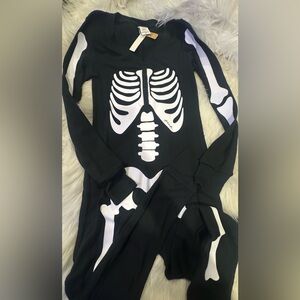 Victoria’s Secret PINK Halloween Skeleton Onesie Sz: S NWT